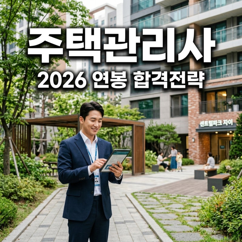 주택관리사 연봉 현실과 2026년 시험과목 합격 전략 총정리