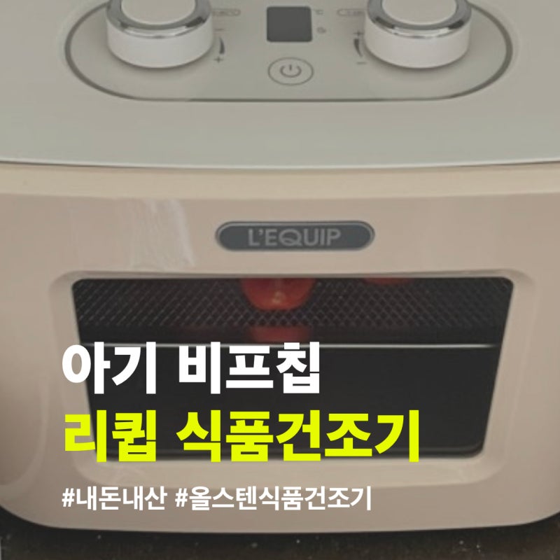리큅 식품건조기로 아기용 비프칩/엄마용 육포 만들어 먹기,,, 존맛 육포레시피도 알려드림!