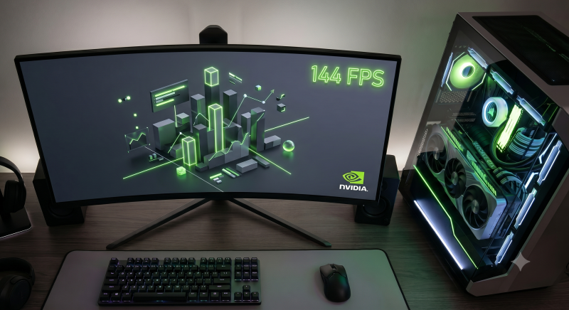 지포스 익스피리언스에서 진화한 NVIDIA App 오버레이 HUD 전력 온도 프레임 모니터링