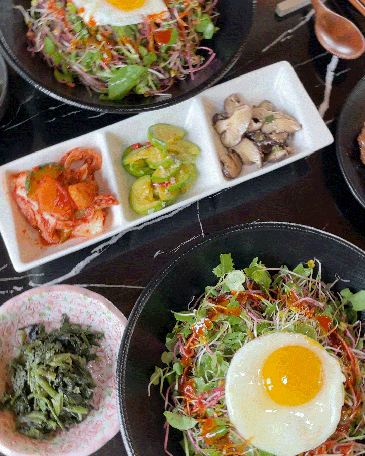  충북 옥천 카페 담아정카페 | 새싹비빔밥에 육즙 팡팡 터지는 수제 떡갈비 맛집