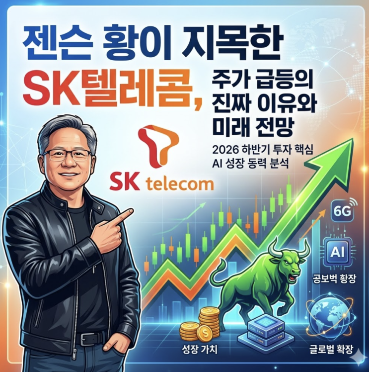 젠슨 황이 지목한 <b>SK텔레콤</b>, 주가 급등의 진짜 이유와 미래 전망