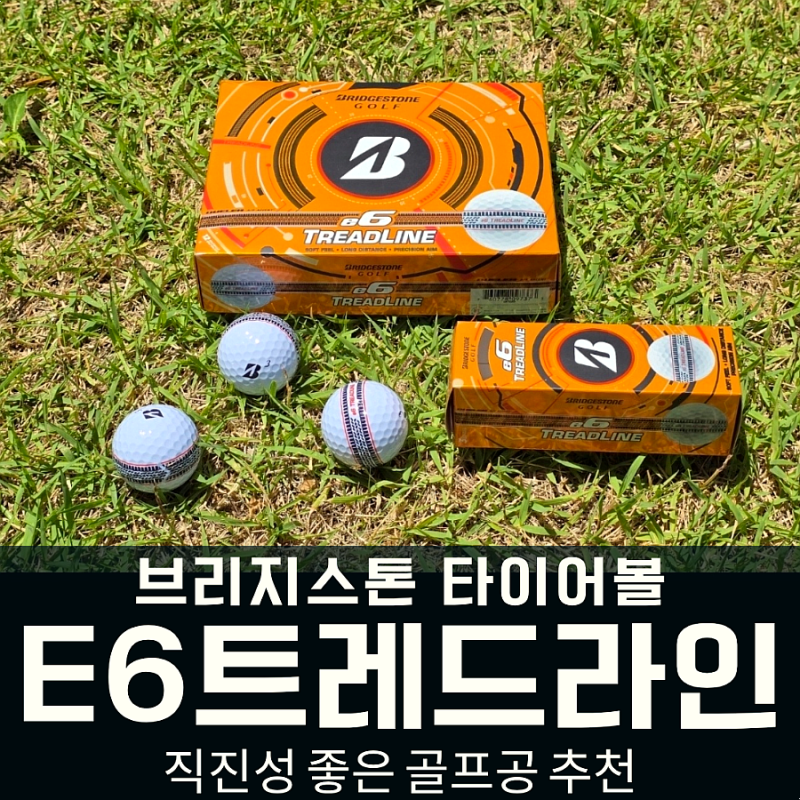 직진성 좋은 골프공 추천 브리지스톤 E6 트레드라인 사용 후기