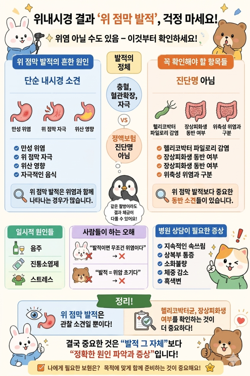 위내시경 “위 점막 발적” 나오면 이거부터 확인하세요 (위염 아닐 수도 있음)