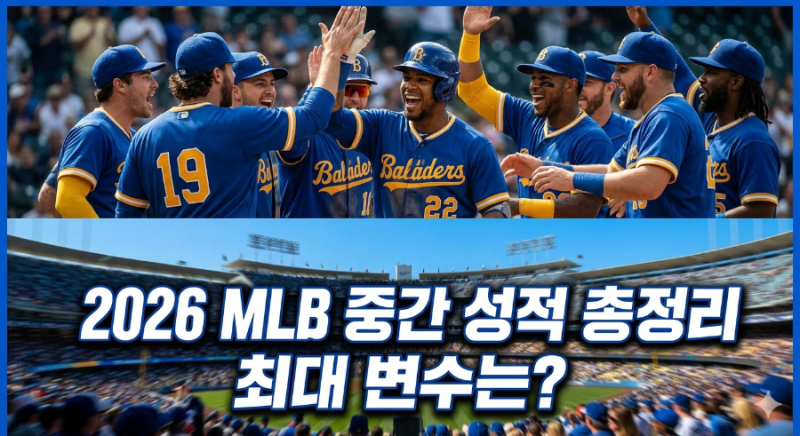 2026 MLB 중간 성적 총정리! 메이저리그 순위와 판도를 뒤흔든 최대 변수 (양키스, 다저스, 메츠....
