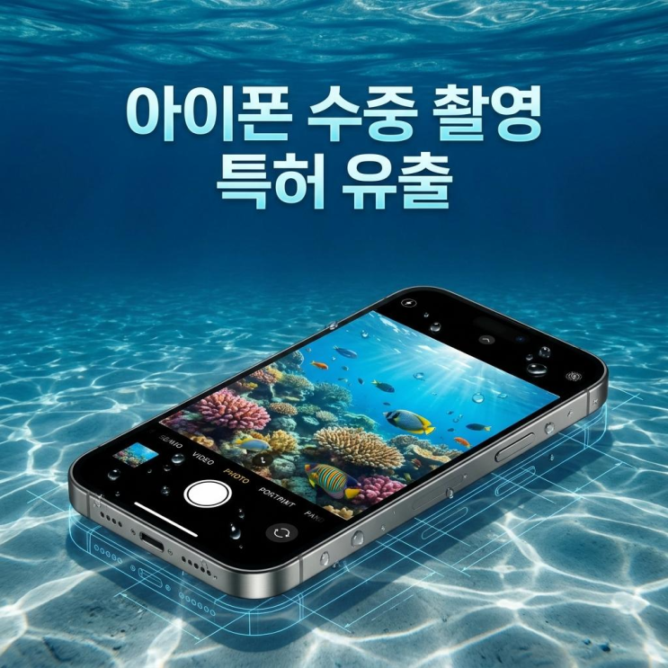  애플 아이폰 수중 촬영 기능 지원 특허 유출