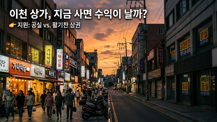  이천 수익형 부동산 투자 완전정리｜원룸건물·상가·공장 어디가 유리할까?