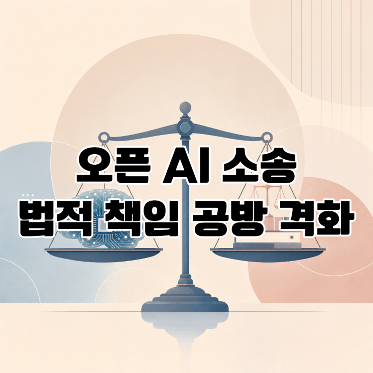  오픈AI 소송 타격 생성형 AI의 안전망 리스크와 법적 책임 공방 격화