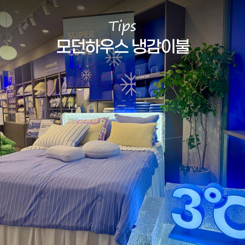 모던하우스 여름이불 3도씨 냉감이불 냉감패드 PCM 미니블랑켓 후기