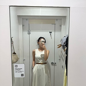 유니클로 UNIQLO 울트라스트레치 에어리즘 원피스 솔직 후기｜휴양지룩 추천