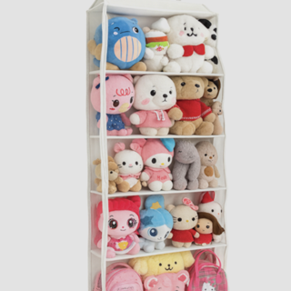  엠알럽 인형지킴이 5단 미디움 3.5cm - 문에 쏙 들어찬 인형 정리함