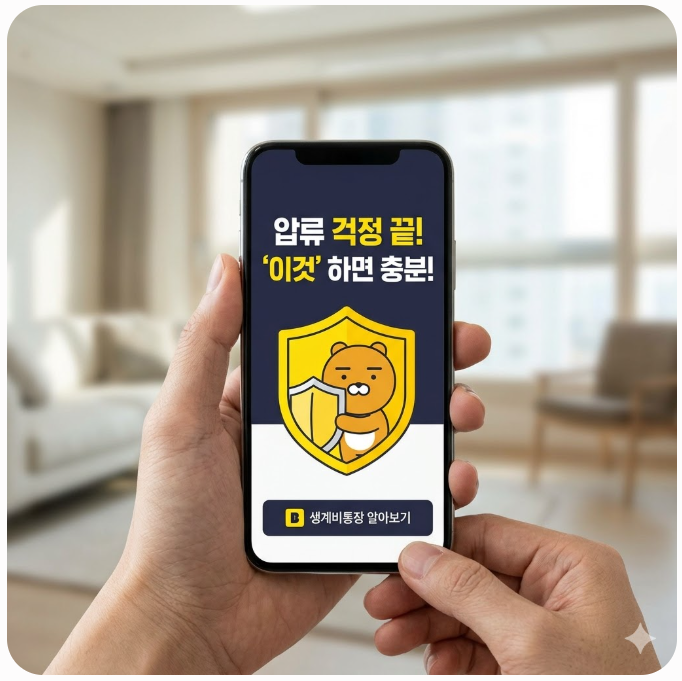  압류 방지되는 '이것' 하나면 걱정 끝? 카카오뱅크 생계비통장 조건 총정리