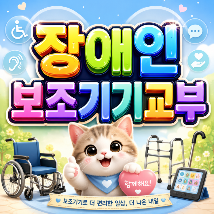  2026 장애인보조기기교부 최대 200만원 생활 보조기기 지원 혜택!