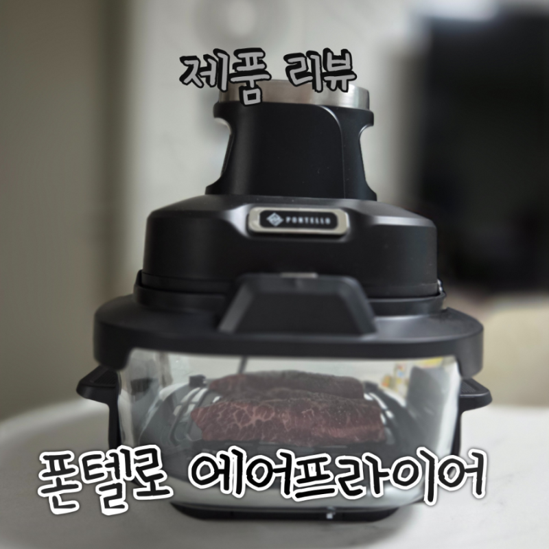 유리용기 대용량 에어프라이기 추천 - 폰텔로 크리스피 에어프라이어