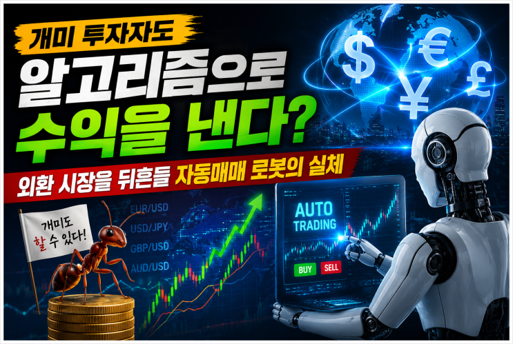  개미 투자자도 알고리즘으로 수익을 낸다? 외환 시장을 뒤흔들 자동매매 로봇의 실체