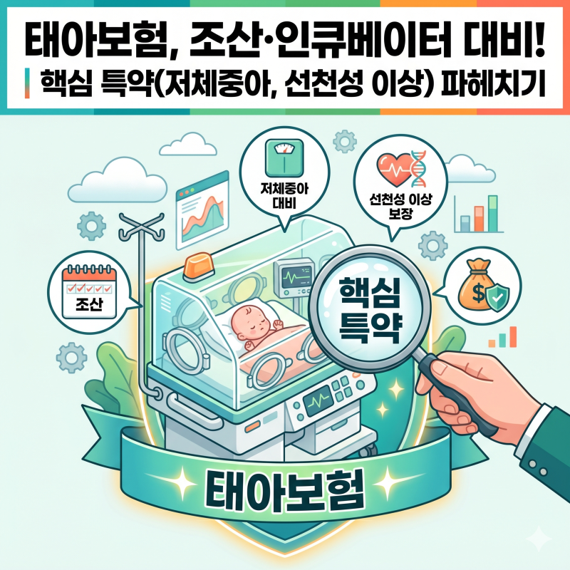 태아보험, 조산·인큐베이터 대비 핵심 특약(저체중아, 선천성 이상) 파헤치기
