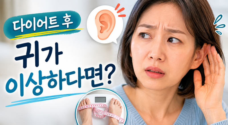 마운자로 후 귀 먹먹함?다이어트 후 귀가 이상하다면? 의외의 원인