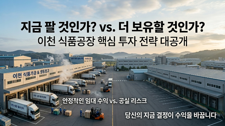  이천 식품공장 매도·임대 전략 완전 정리｜수익형 공장 투자 핵심 가이드