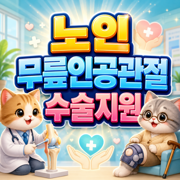  2026 노인무릎인공관절수술지원 최대 240만원 수술비 혜택 꼭 확인하세요!