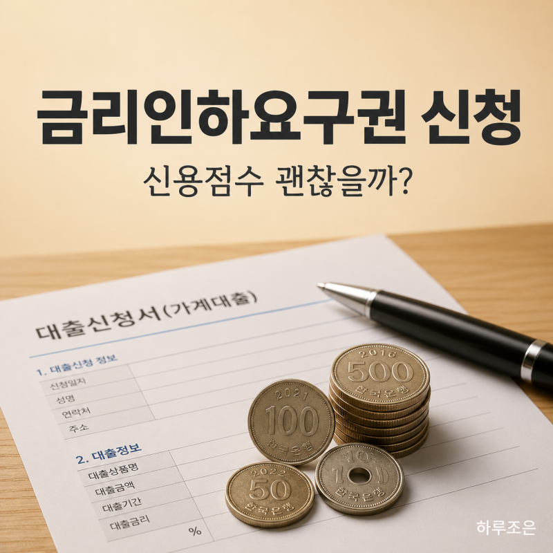 토스 금리인하요구권 신청 전,신용점수 떨어지는지 먼저 확인하세요