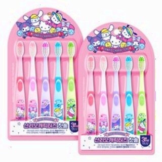  아텍스 산리오캐릭터즈 유아칫솔 STEP2 - 5종 세트 2팩