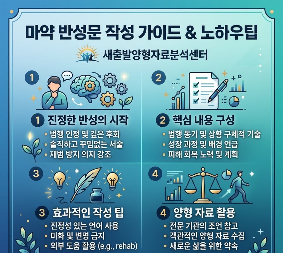마약반성문 작성방법 예시 노하우팁은 관련 사진
