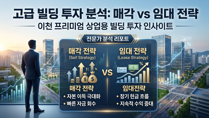  이천 건물 소유자 매도·임대 전략 완전 정리｜수익 극대화와 리스크 최소화 방법