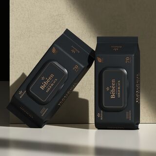  두꺼운 82g 골드 블랙 캡형 70매 20팩 - 믿고 쓰는 프리미엄 물티슈