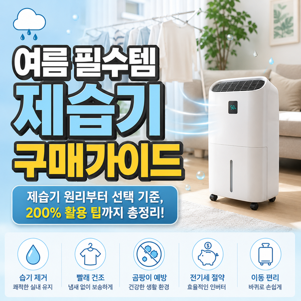가정용 제습기 용량 비교 추천, 우리 집 평수엔 몇 리터?