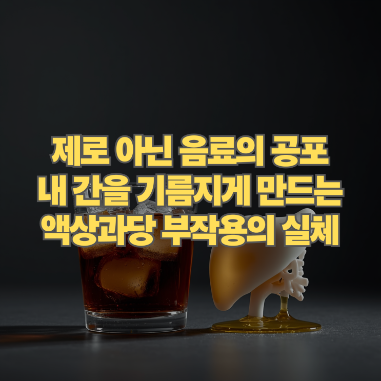  제로 아닌 음료 한 잔의 공포 내 간을 기름지게 만드는 액상과당 부작용