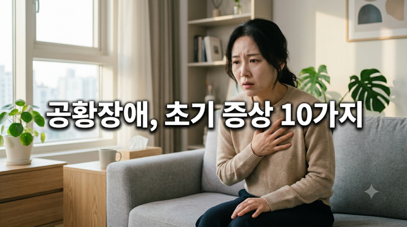 공황장애 초기증상 10가지, 갑작스러운 불안과 심장 두근거림 해결법