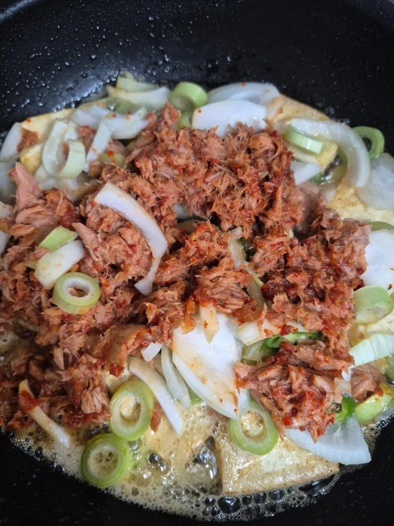 매콤 칼칼한 참치두부조림 황금레시피(백종원레시피)