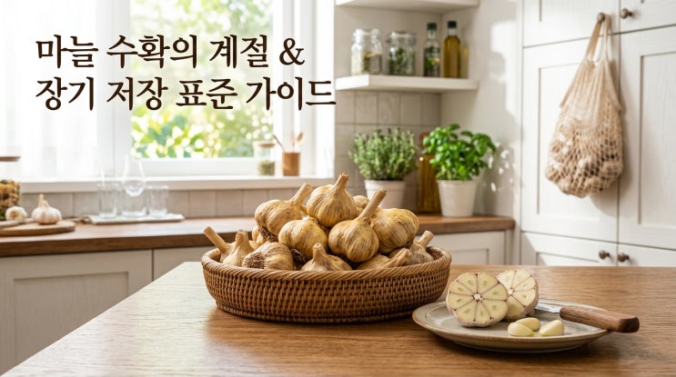  마늘 수확 시기 보관법 및 효능 심는 시기