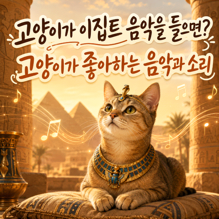  이집트 음악을 들은 고양이의 특이한 반응, 고양이가 좋아하는 음악 소리