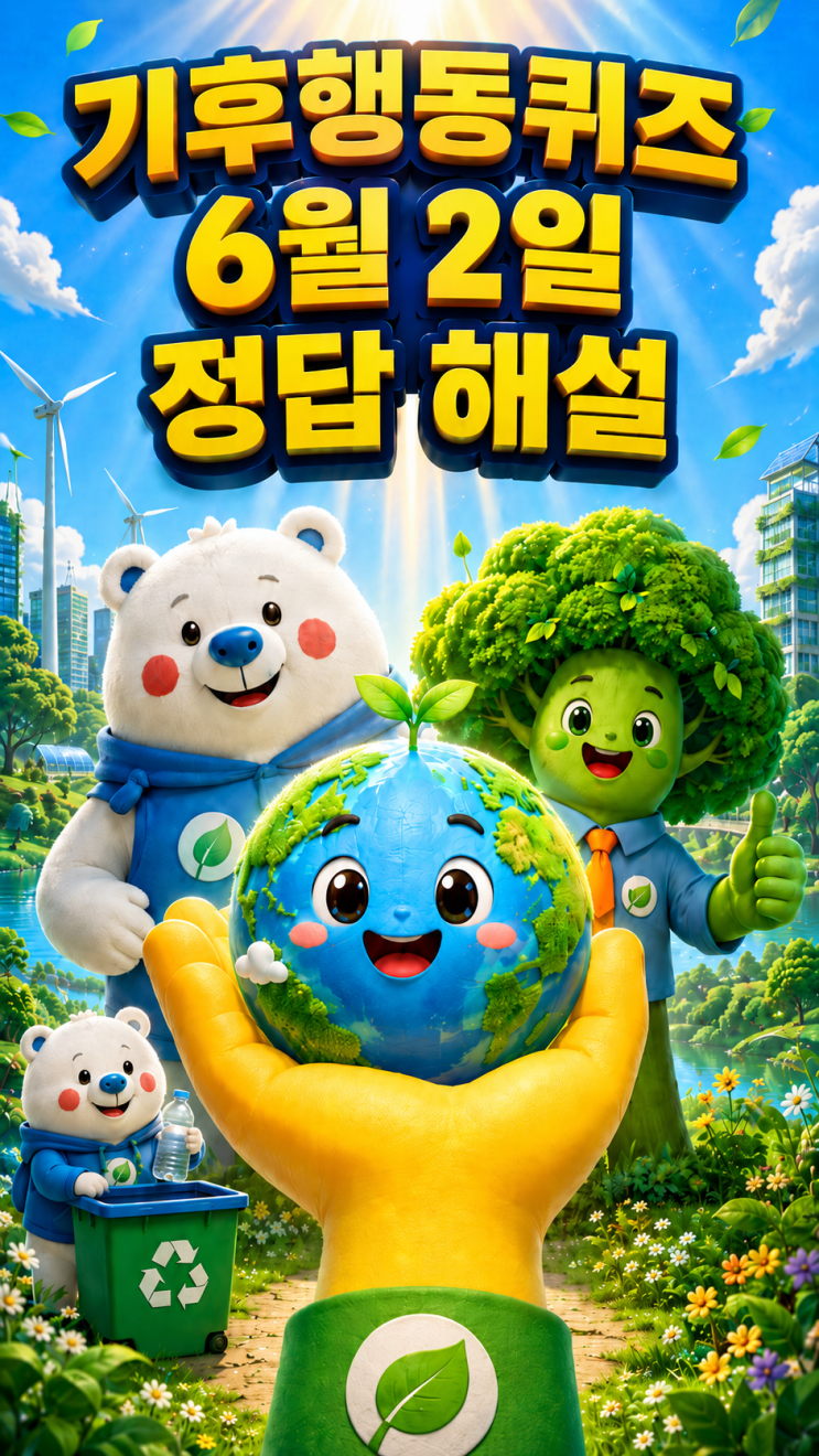  기후행동퀴즈 6월 2일 정답 공개, 오늘 문제 해설·전기 절약과 환경 보호