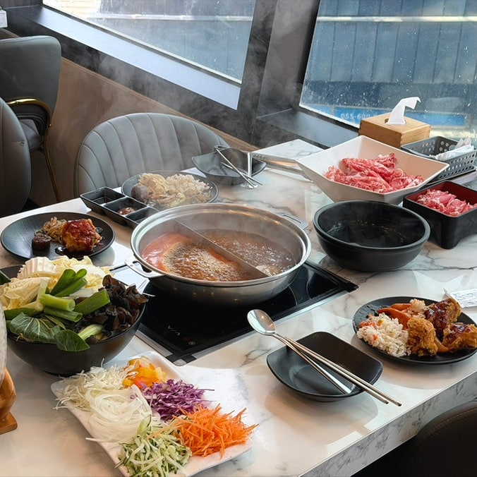  창원 시티세븐맛집 샤브올ㅣ올인원 코스 샐러드바,가족외식 추천