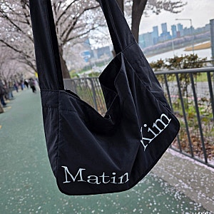 [마뗑킴] MATIN CRISP MINI ECOBAG IN BLACK 나일론 미니 에코백 후기