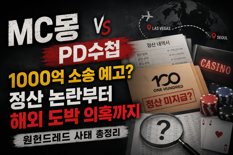 MC몽, PD수첩에 1000억 소송 예고? 원헌드레드 정산 논란부터 해외 도박 의혹까지 MC몽 PD수첩 사....