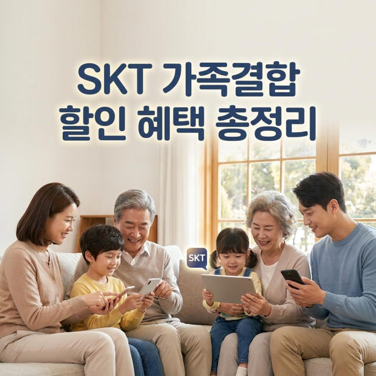  SKT 가족결합 할인 종류 혜택 비교 조건 총정리