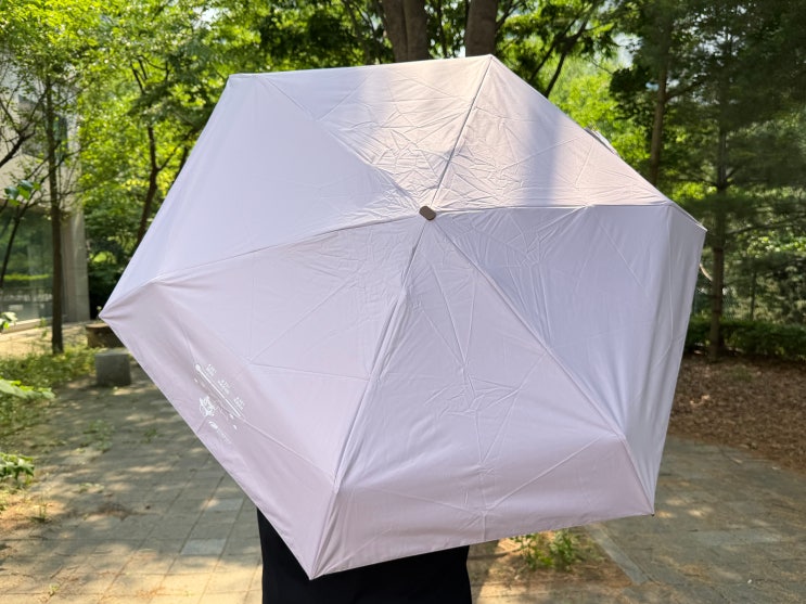  여름철 폭염 대비 필수 홍보물! 관공서 공공기관 단체 기념품 추천 5단 양우산 자외선 차단 양우산 원단 인쇄 제작 사례