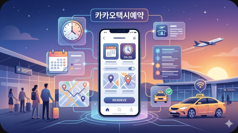 카카오택시 예약 방법과 새벽 공항 이동 팁