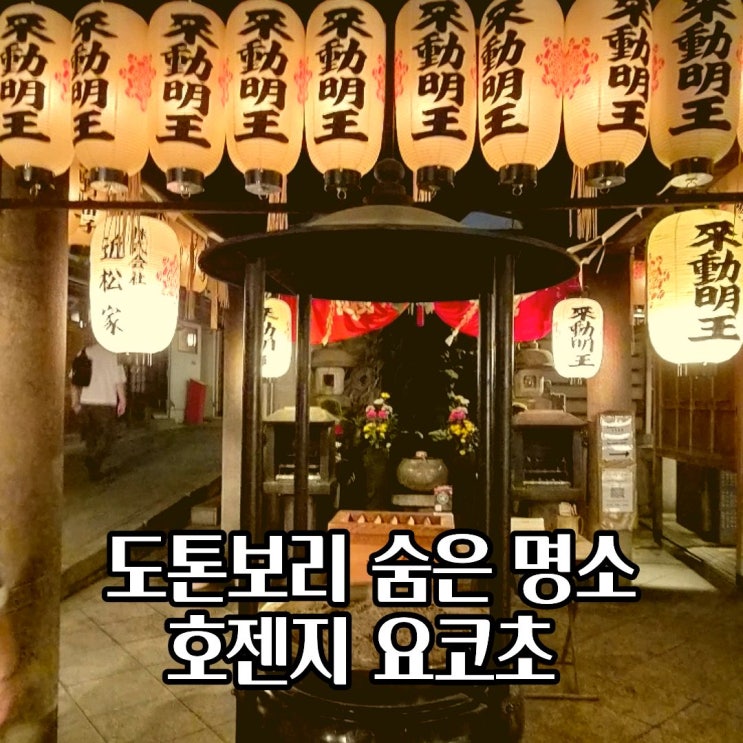  도톤보리 근처 숨은 명소 오사카 호젠지 요코초 골목 산책 후기