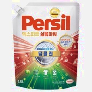  퍼실 초미세세탁 엑스퍼트 삶음파워 겸용 액체세제 리필 - 더 깨끗하게 더 오래