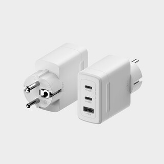  PD 3.2 65W AVS GaN 접지 멀티 초고속 충전기 GB652 화이트 - 여행용 올인원 파워