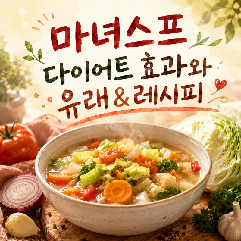 마녀스프효능 다이어트 효과와 유래 레시피