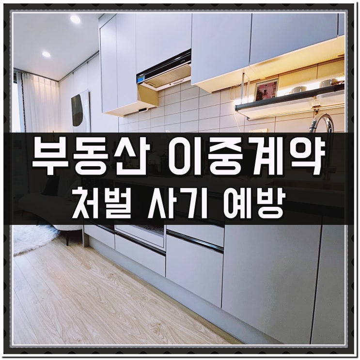 부동산 <b>이중계약</b> 처벌 사기 예방 살펴보기
