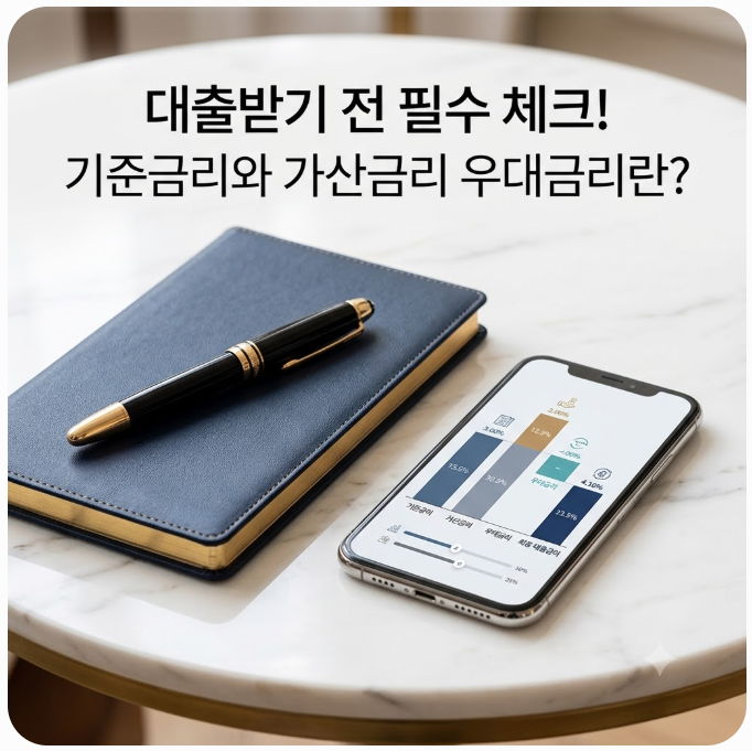  대출받기 전 필수 체크! 기준금리와 가산금리 우대금리란?
