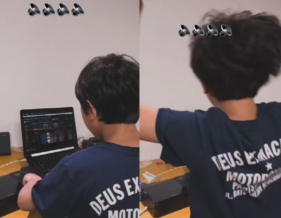 "8살이 이걸 한다고?" 개리 아들 하오, 프로 DJ 뺨치는 작업 영상에 시청자들 충격받은 이유