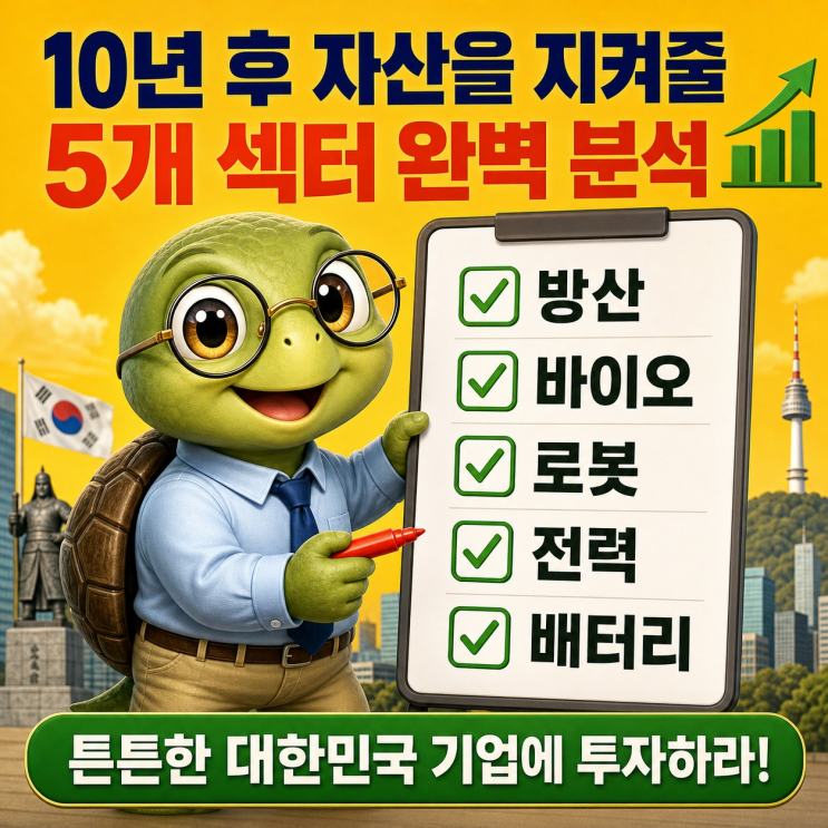  은퇴 전 마지막으로 담아야 할 단단한 한국 성장주 8개