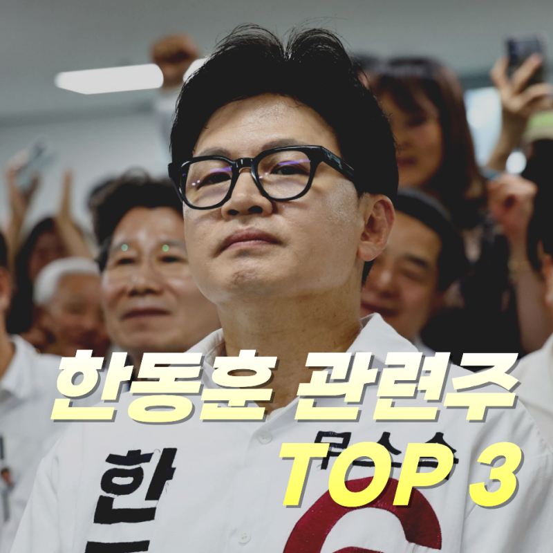 “한동훈 원내 입성?", 한동훈 관련주 TOP 3