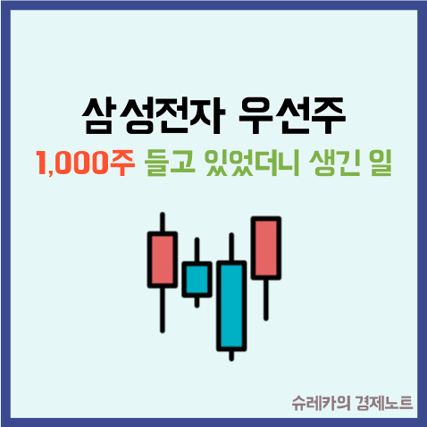  "삼성전자 우선주" 1,000주 들고있었더니 생긴 일